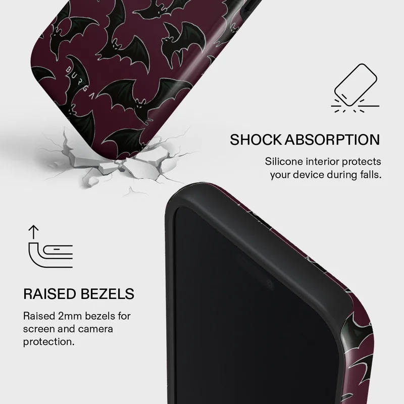 Burga iPhone 17 Pro Midnight Visitor Burga iPhone 17 Pro Midnight Visitor Premium Case Compatible with Hybrid Dual-Layer Hard Shell + Silicone Protection - Scratch-Resistant Shockproof Mobile Cover  | Best Price UAE